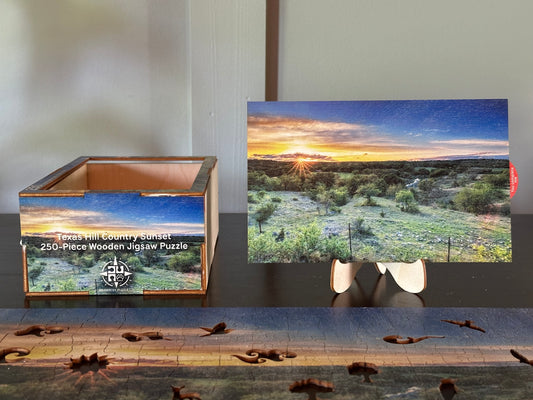 Texas Hill Country Sunset | Landscape Puzzle | 250, 500, 1000 Pieces