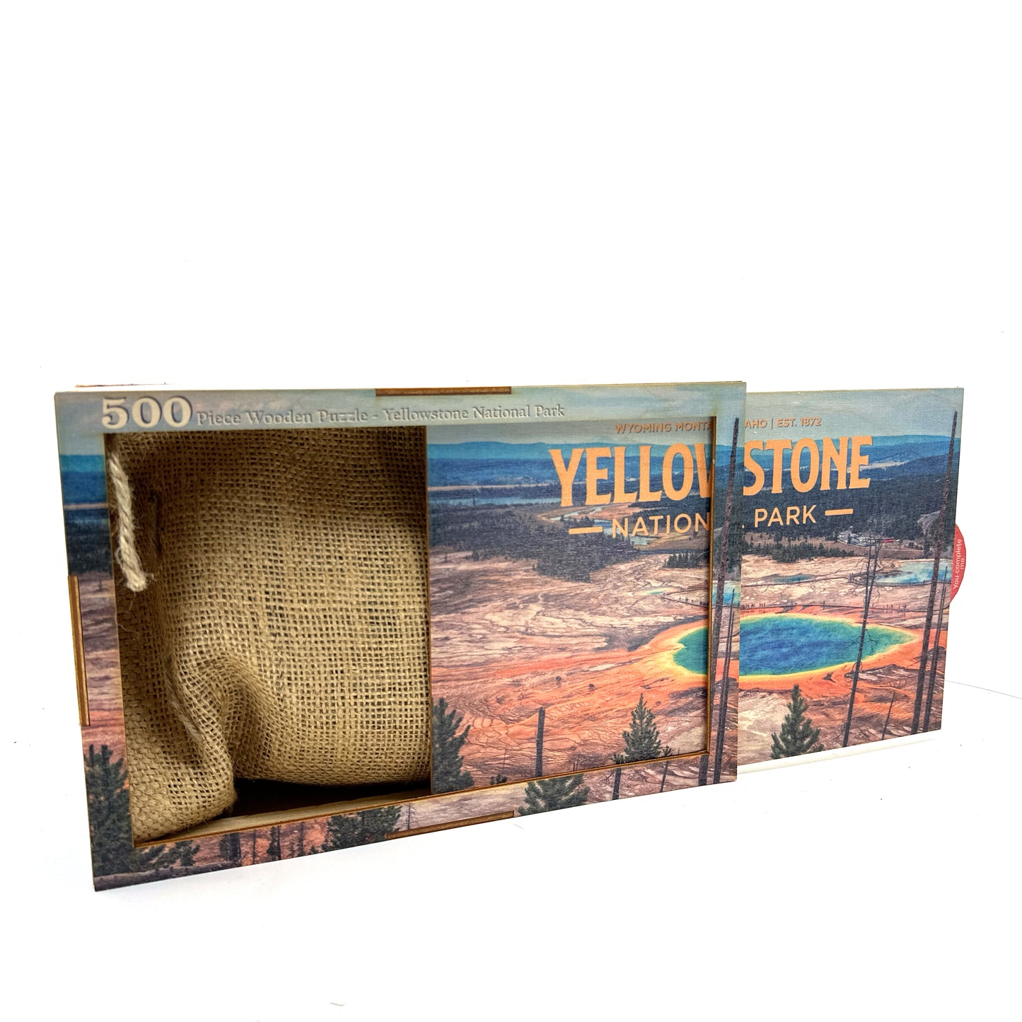 Yellowstone, Grand Prismatic Spring National Park Vintage Poster Puzzle