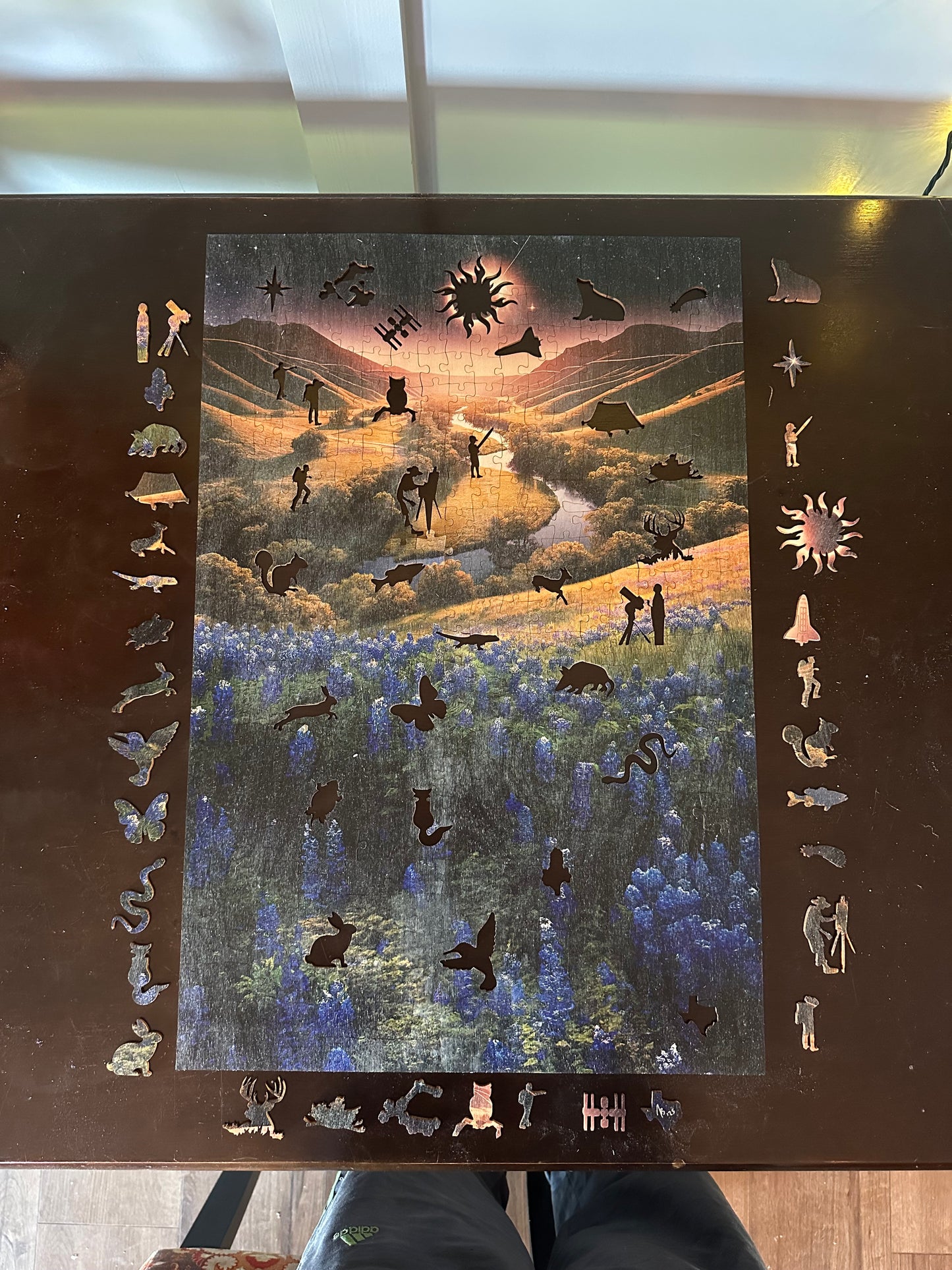Eclipse Over Bluebonnet Valley | Wooden Puzzle | 250, 500, 1000 Pieces
