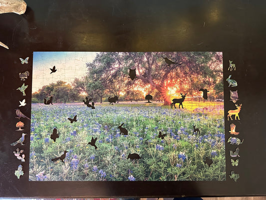 Johnson City Bluebonnets | Wildflower Puzzle | 250, 500, 1000 Pieces