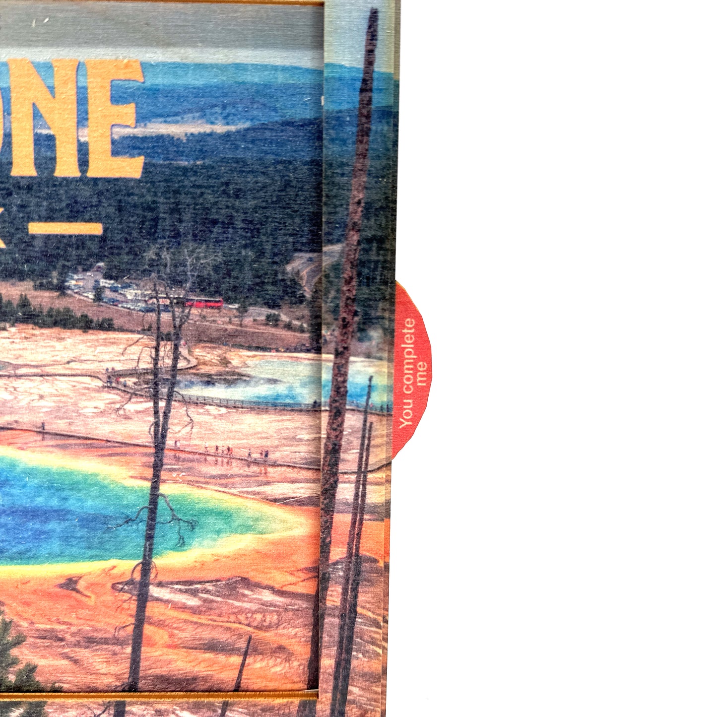Yellowstone, Grand Prismatic Spring National Park Vintage Poster Puzzle