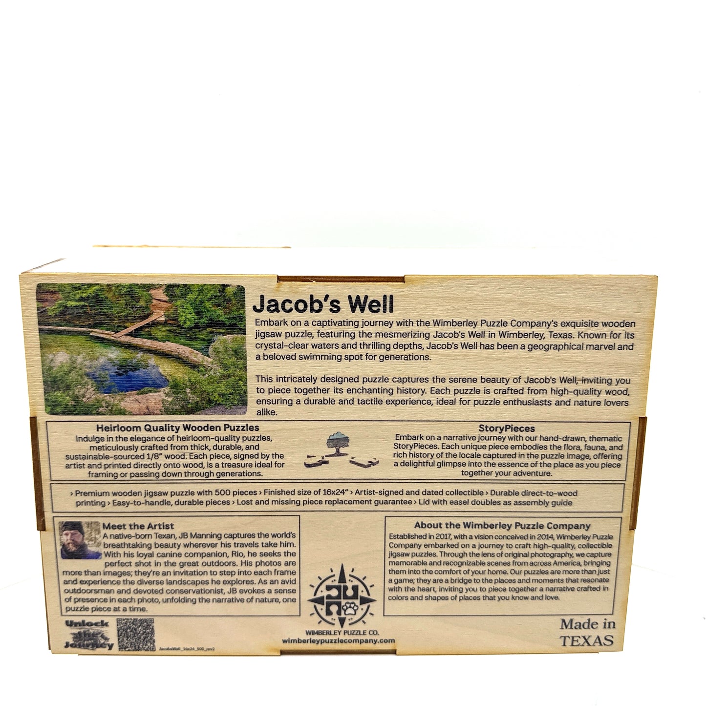 Jacob's Well | Texas Landscape Puzzle | 250, 500, 1000 Pieces