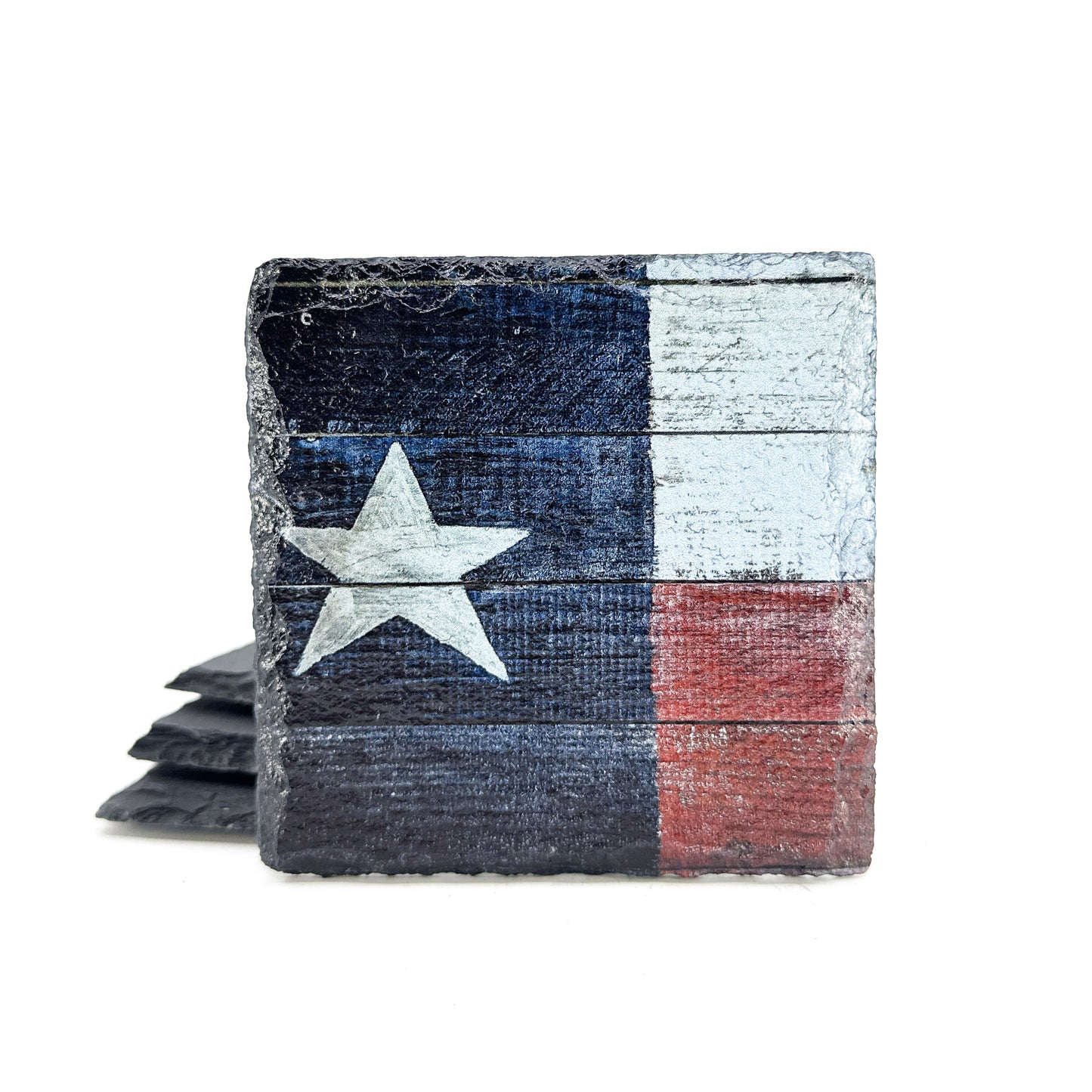Rustic Texas Flag – Slate Coaster Set (Set of 4)