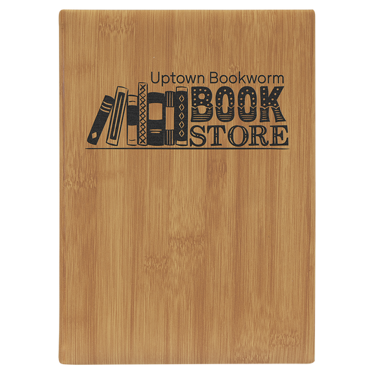 Personalized Bamboo Leather Journal with Lined Paper