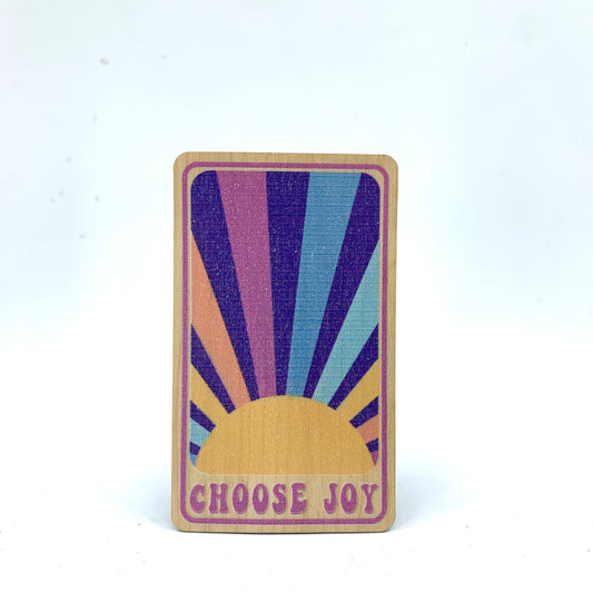 Choose Joy Wood Sticker