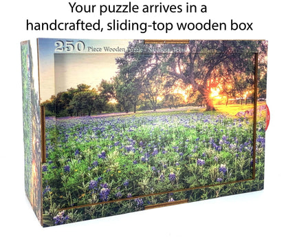 Wimberley Puzzle Company Artist Signature Series Jigsaw Puzzle New Mexico Chile Wreath | New Mexico Puzzle | 250, 500, 1000 Pieces
