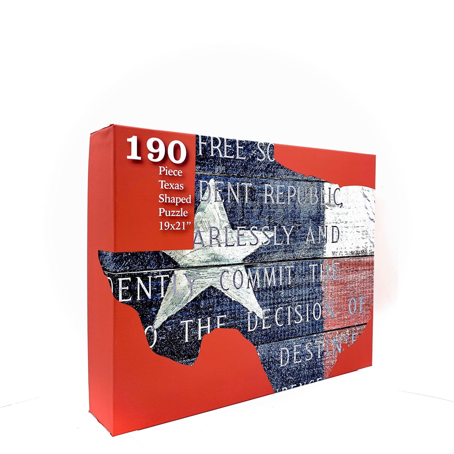 Texas Independence - A Texas Shaped Puzzle | 190 Piece Puzzle | Wimberley Puzzle Company
