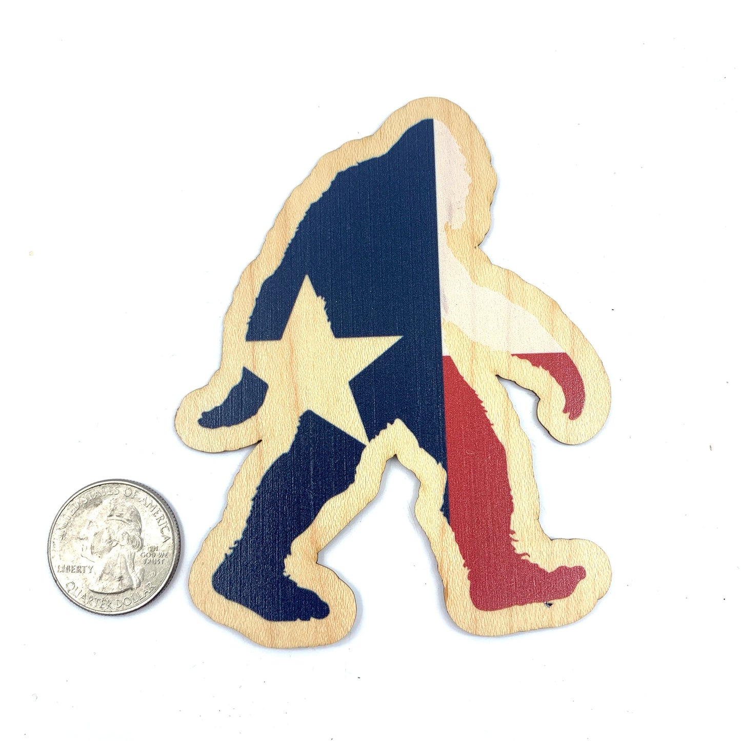 Wimberley Puzzle Company Bigfoot Texsquatch Wood Sticker