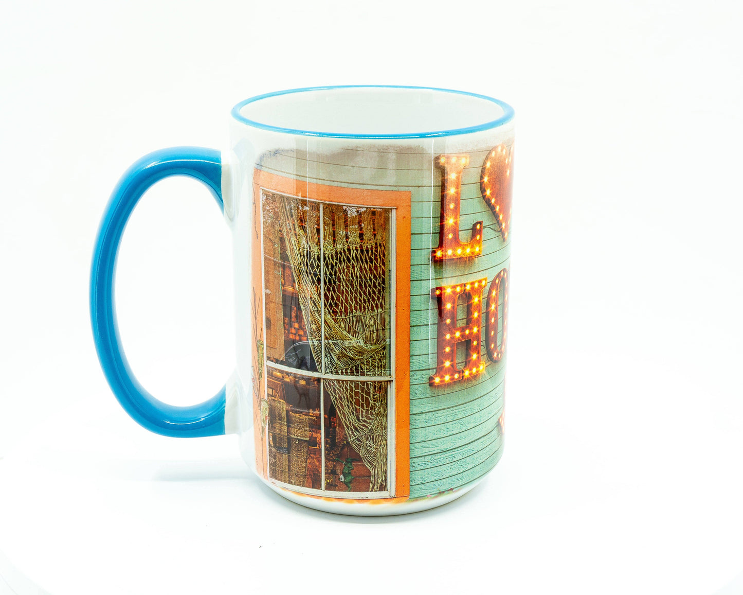 Wimberley Puzzle Company Coffee Mug Love Home Texas Mug - 15 oz. Ceramic Coffee Cup