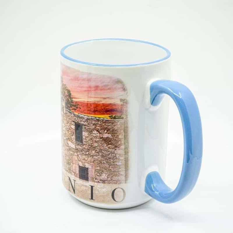 Remember the Alamo, San Antonio Coffee Mug - 15 oz. Ceramic Coffee Cup | Wimberley Puzzle Company