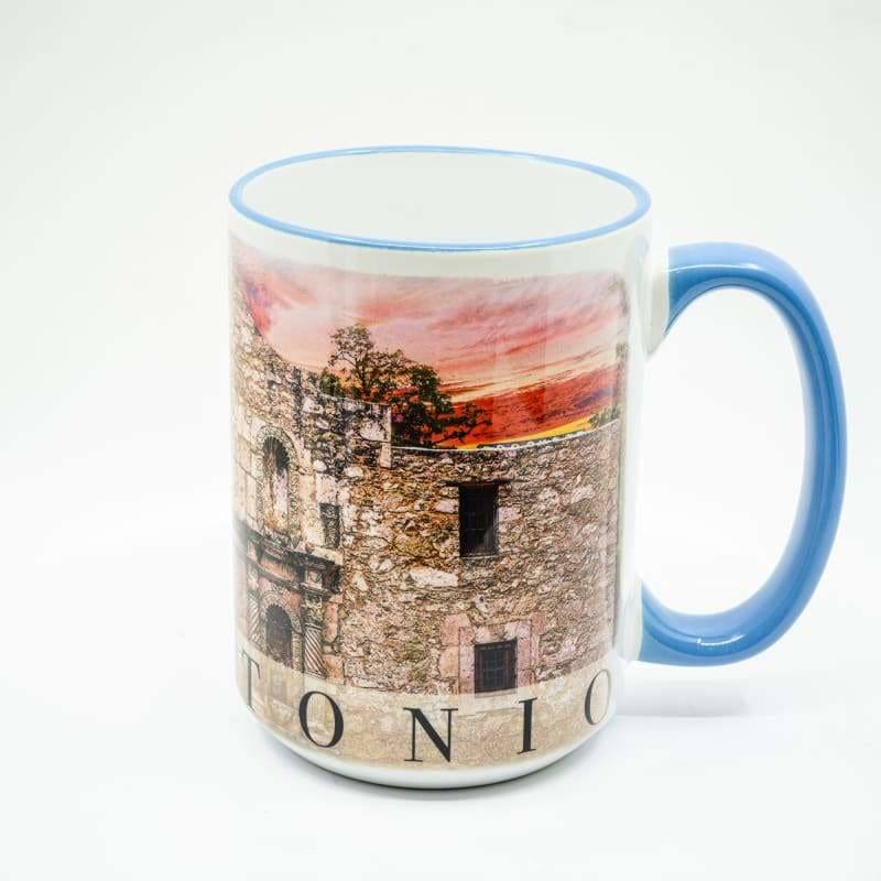 Wimberley Puzzle Company Coffee Mug Remember the Alamo, San Antonio Coffee Mug - 15 oz. Ceramic Coffee Cup