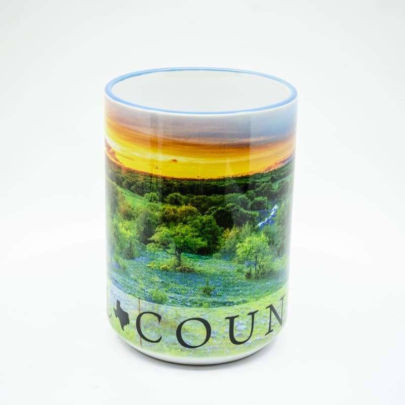 Texas Hill Country Coffee Mug - 15 oz. Ceramic Coffee Cup | Wimberley Puzzle Company