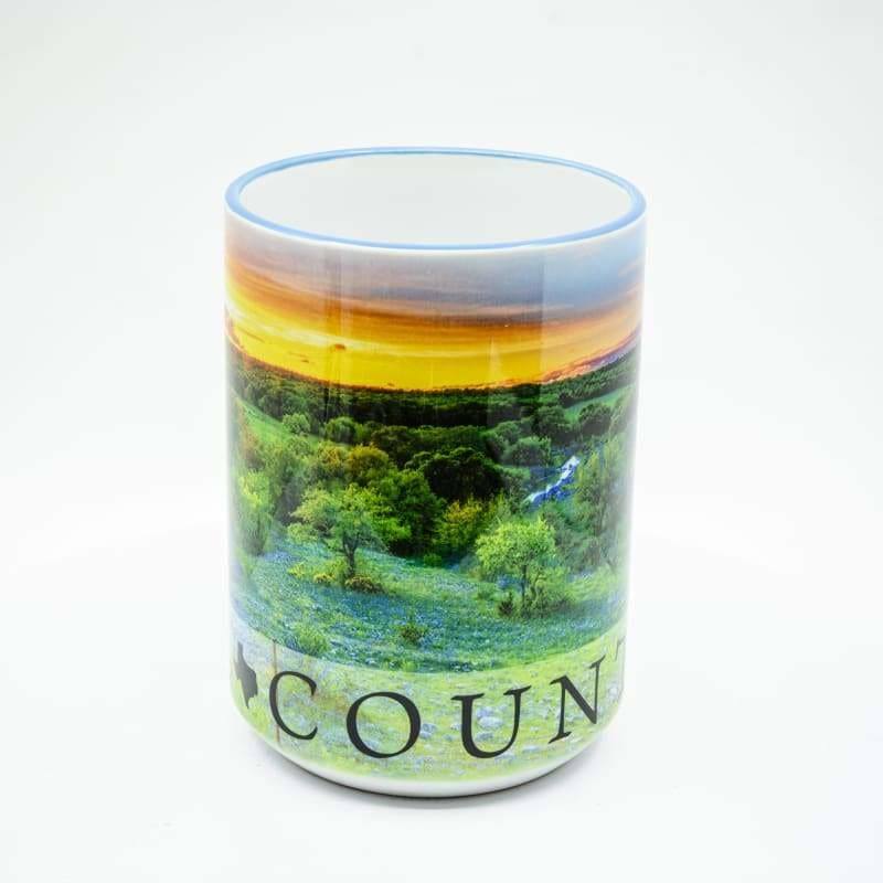 Texas Hill Country Coffee Mug - 15 oz. Ceramic Coffee Cup | Wimberley Puzzle Company