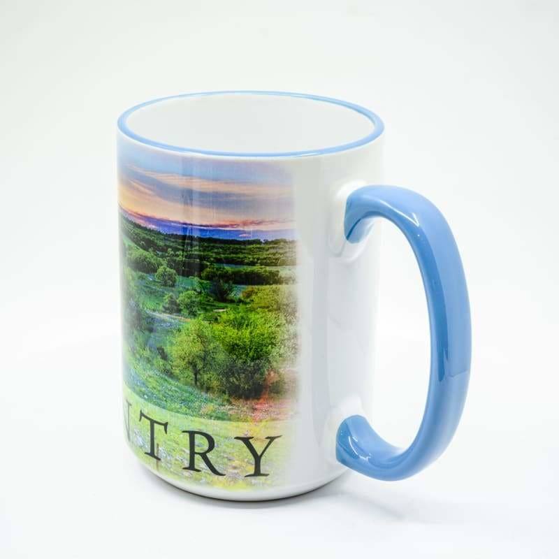 Texas Hill Country Coffee Mug - 15 oz. Ceramic Coffee Cup | Wimberley Puzzle Company