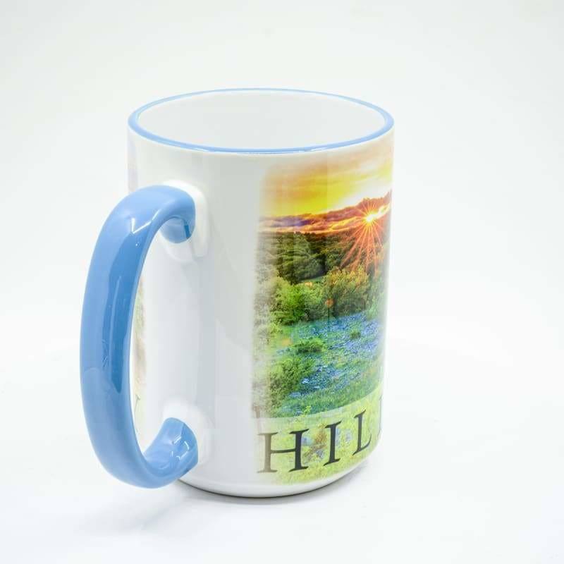 Texas Hill Country Coffee Mug - 15 oz. Ceramic Coffee Cup | Wimberley Puzzle Company