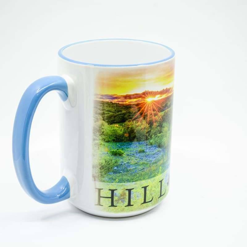 Texas Hill Country Coffee Mug - 15 oz. Ceramic Coffee Cup | Wimberley Puzzle Company