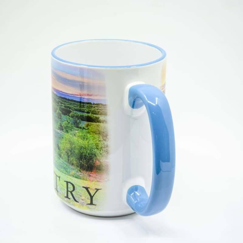 Texas Hill Country Coffee Mug - 15 oz. Ceramic Coffee Cup | Wimberley Puzzle Company