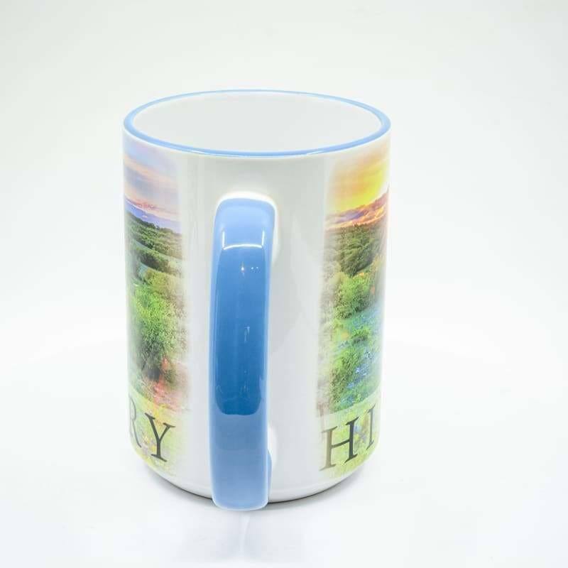 Texas Hill Country Coffee Mug - 15 oz. Ceramic Coffee Cup | Wimberley Puzzle Company