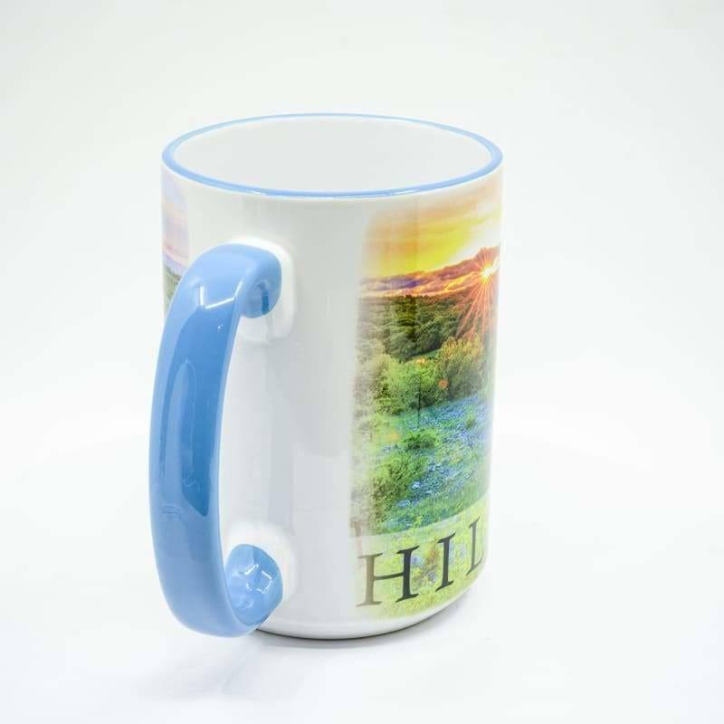 Texas Hill Country Coffee Mug - 15 oz. Ceramic Coffee Cup | Wimberley Puzzle Company
