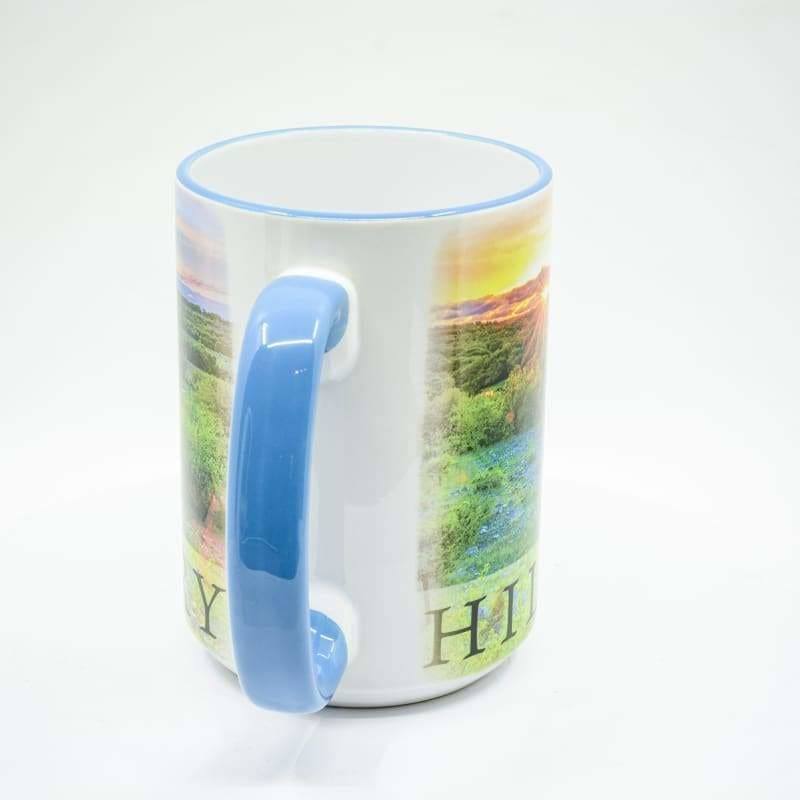 Texas Hill Country Coffee Mug - 15 oz. Ceramic Coffee Cup | Wimberley Puzzle Company