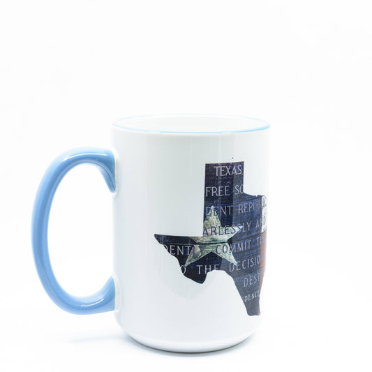 Wimberley Puzzle Company Coffee Mug Texas Independence Ceramic Coffee Mug