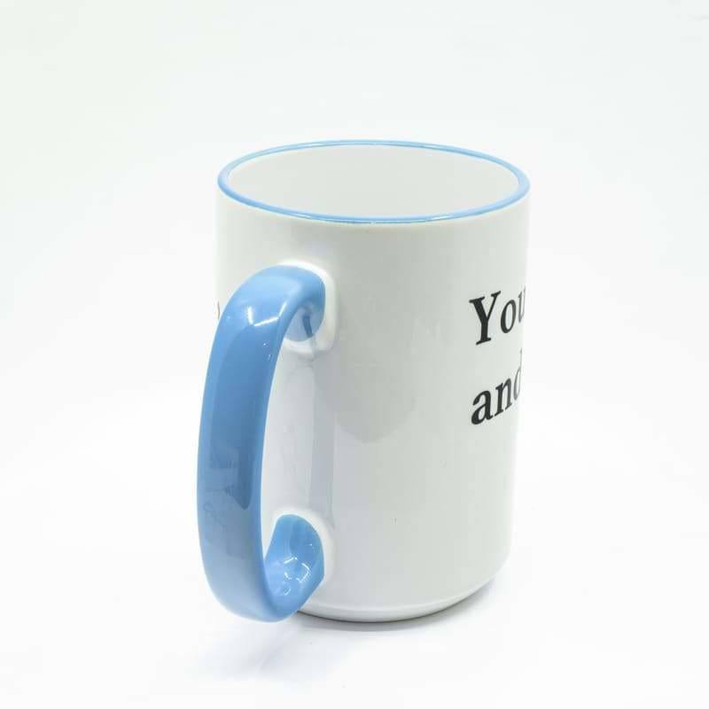 You may all go to Hell, and I will enjoy my coffee - Davy Crockett Coffee Mug, Large Print | Wimberley Puzzle Company