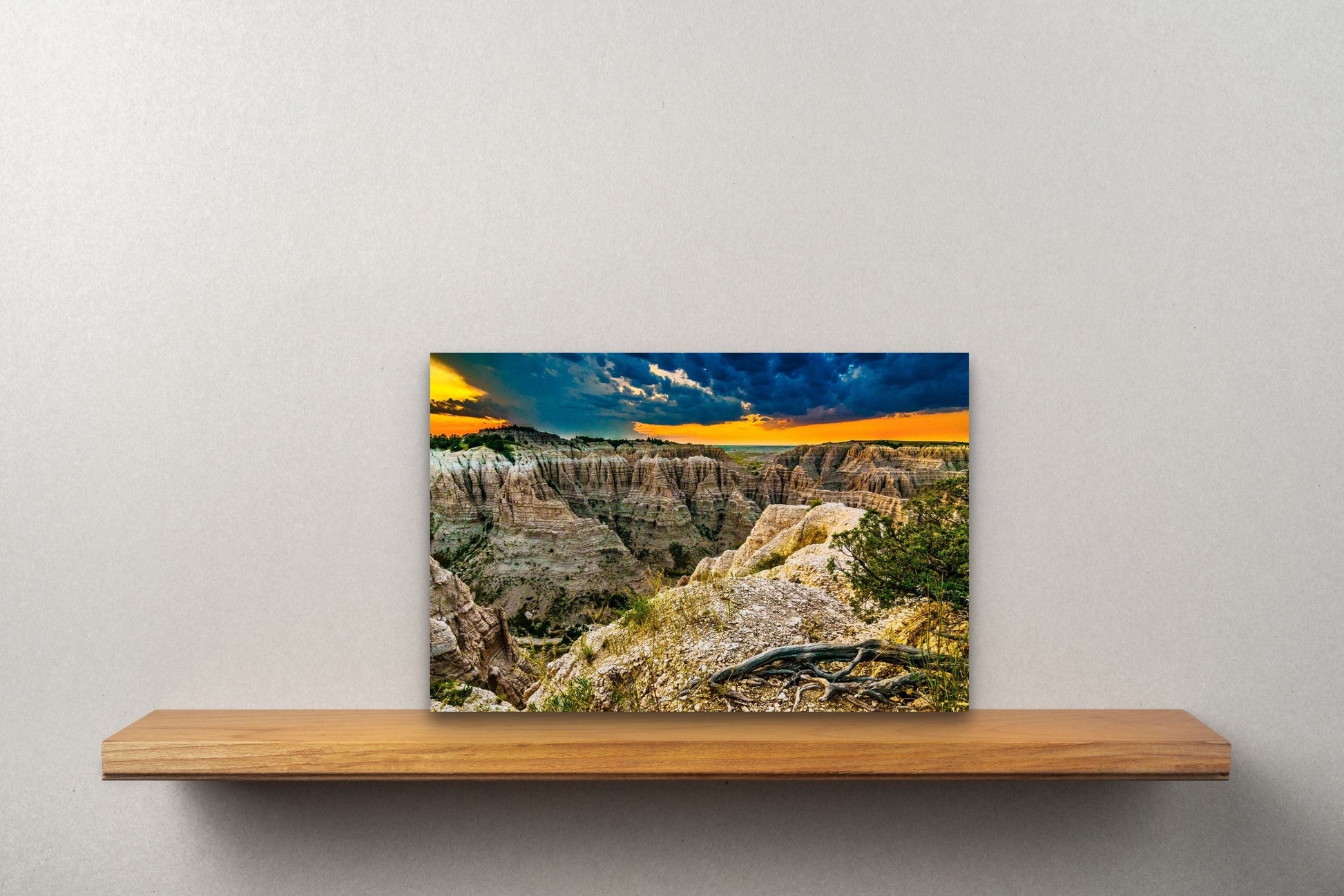 Wimberley Puzzle Company Posters, Prints, & Visual Artwork 10x15" Badlands Sunset, South Dakota, Badlands National Park Wood Art and Postcards