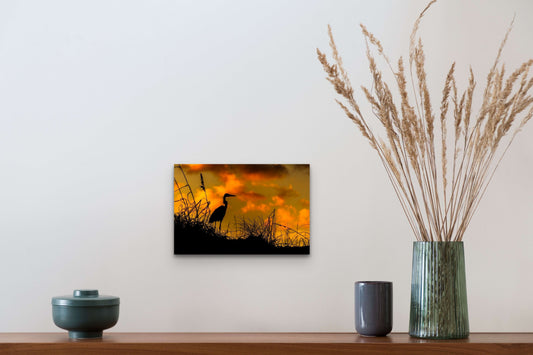 Wimberley Puzzle Company Posters, Prints, & Visual Artwork 10x15" Great Blue Heron, Padre Island National Seashore, Texas Wooden Art and Postcards