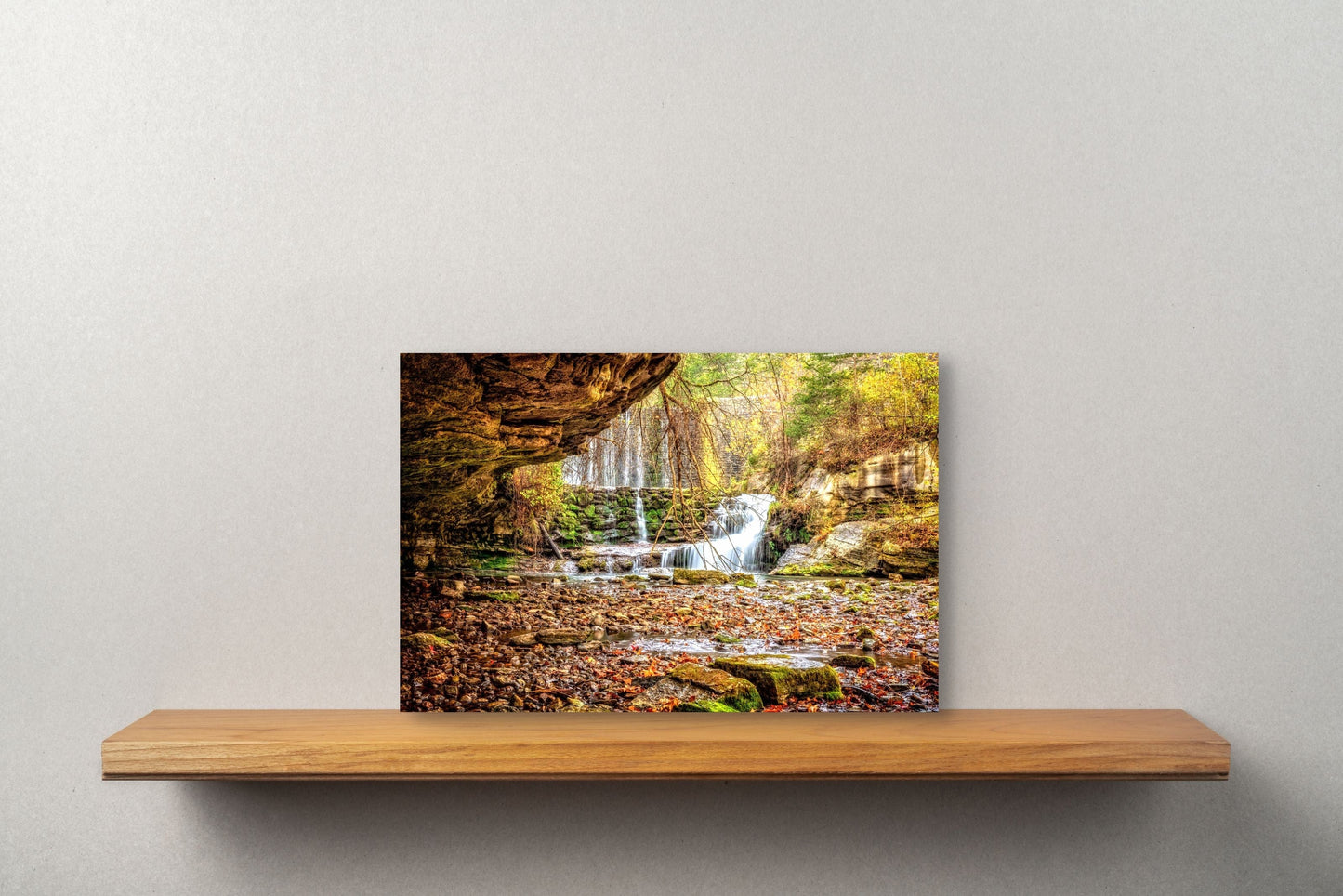 Wimberley Puzzle Company Posters, Prints, & Visual Artwork 10x15" Mirror Lake Waterfall, Wooden Art Prints
