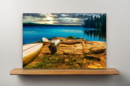 Wimberley Puzzle Company Posters, Prints, & Visual Artwork 16x24" Boundary Waters Canoe Trip, Minnesota Wooden Art and Postcards