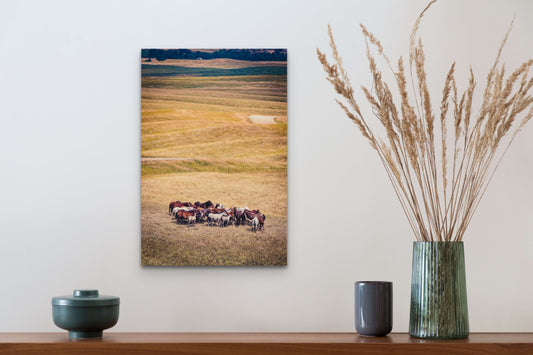 Wimberley Puzzle Company Posters, Prints, & Visual Artwork 16x24" Circle the Wagons, South Dakota Wooden Art and Postcards