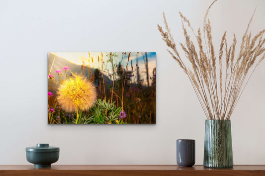 Wimberley Puzzle Company Posters, Prints, & Visual Artwork 16x24" Wildflowers, Glacier National Park, Montana Wooden Art and Postcards