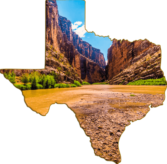 Wimberley Puzzle Company Refrigerator Magnets Santa Elena Canyon | Texas Shaped Magnet