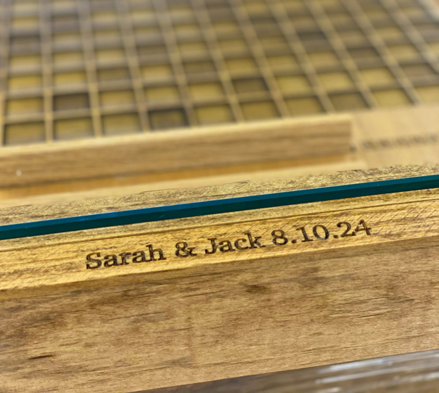 Rustic Scrabble Coffee Table with removable top - letter tiles included