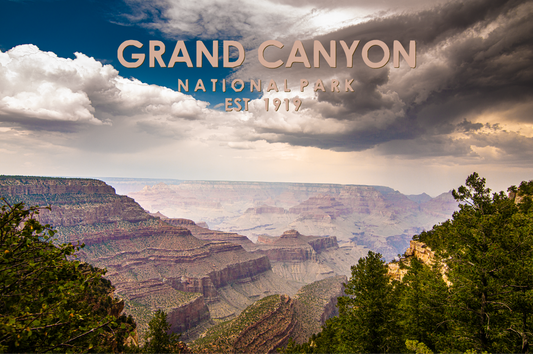 Grand Canyon Scenic Overlook Vintage Poster Puzzle | National Parks Puzzle | 500-Pieces