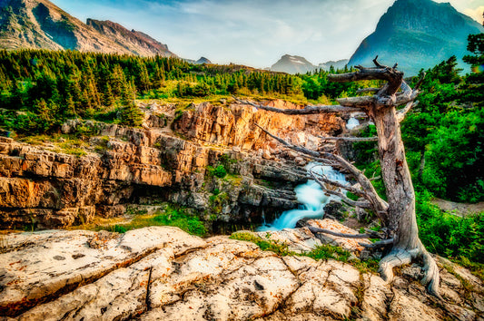 Swiftcurrent Falls, Glacier National Park Puzzle | 250, 500, 1000 Pieces