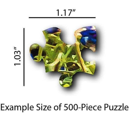 Wimberley Puzzle Company Artist Signature Series Jigsaw Puzzle Bluebonnet Sunset - Artisan Wooden Jigsaw Puzzle