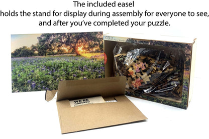 Wimberley Puzzle Company Artist Signature Series Jigsaw Puzzle Lone Buffalo North Dakota | National Park Wildlife Puzzle | 250, 500, 1000 Pieces