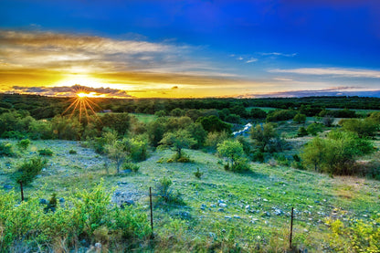 Texas Hill Country Sunset | Landscape Puzzle | 250, 500, 1000 Pieces