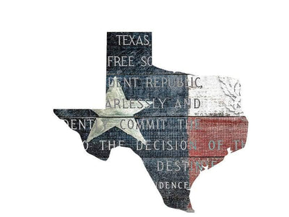 Wimberley Puzzle Company Artist Signature Series Jigsaw Puzzle Wooden Puzzle / 16.5" (190-Pieces) Texas Independence - A Texas Shaped Puzzle | 190 Piece Puzzle
