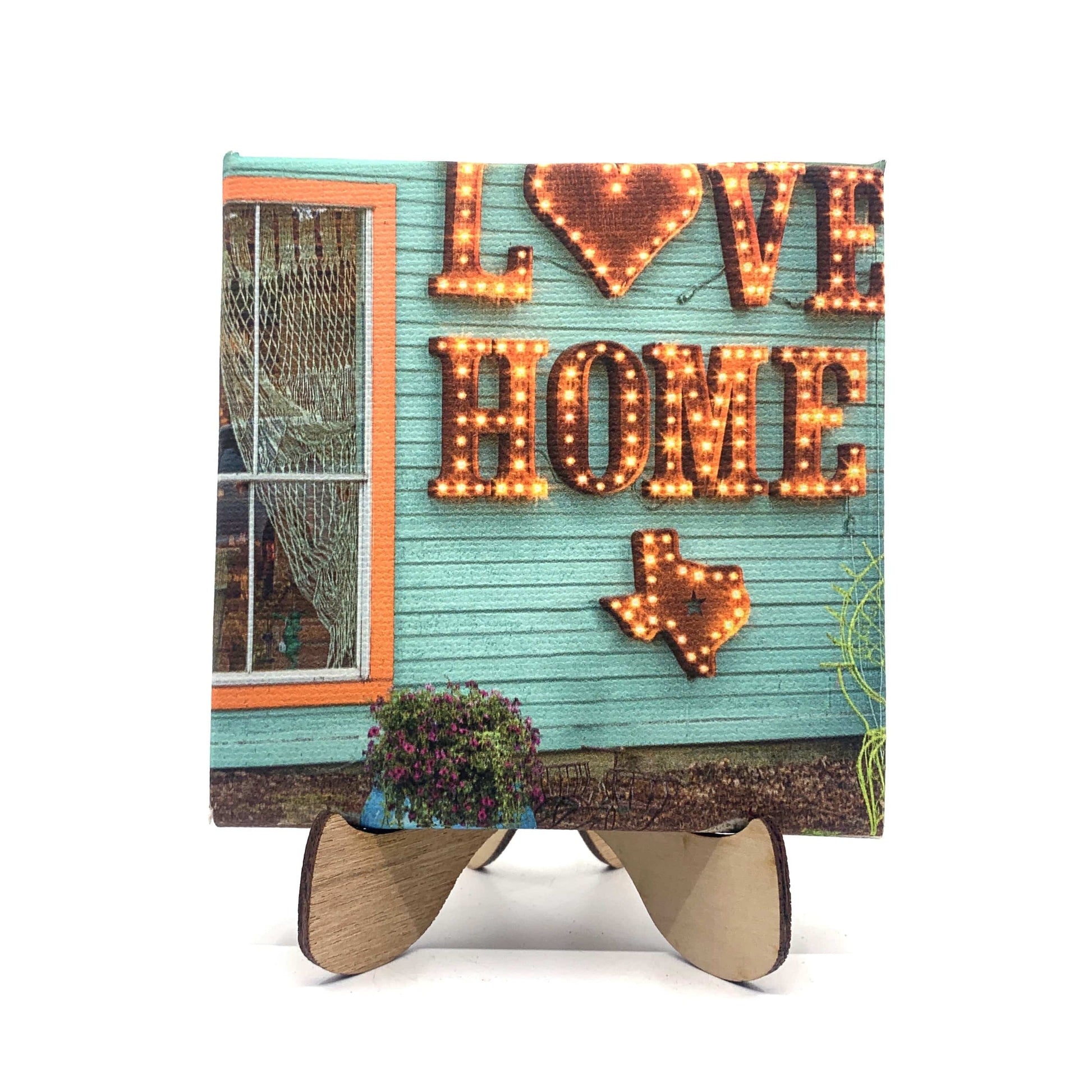 Love Home  4x4 Mini Canvas Art Print – Wimberley Puzzle Company