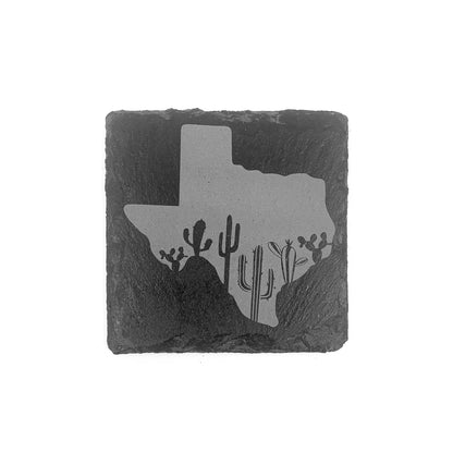 Wimberley Puzzle Company Coasters Texas Wildflowers & Cactus Slate Coasters - Set of 4