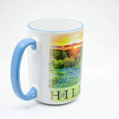 Texas Hill Country Coffee Mug - 15 oz. Ceramic Coffee Cup | Wimberley Puzzle Company