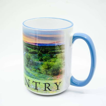 Wimberley Puzzle Company Coffee Mug Texas Hill Country Coffee Mug - 15 oz. Ceramic Coffee Cup