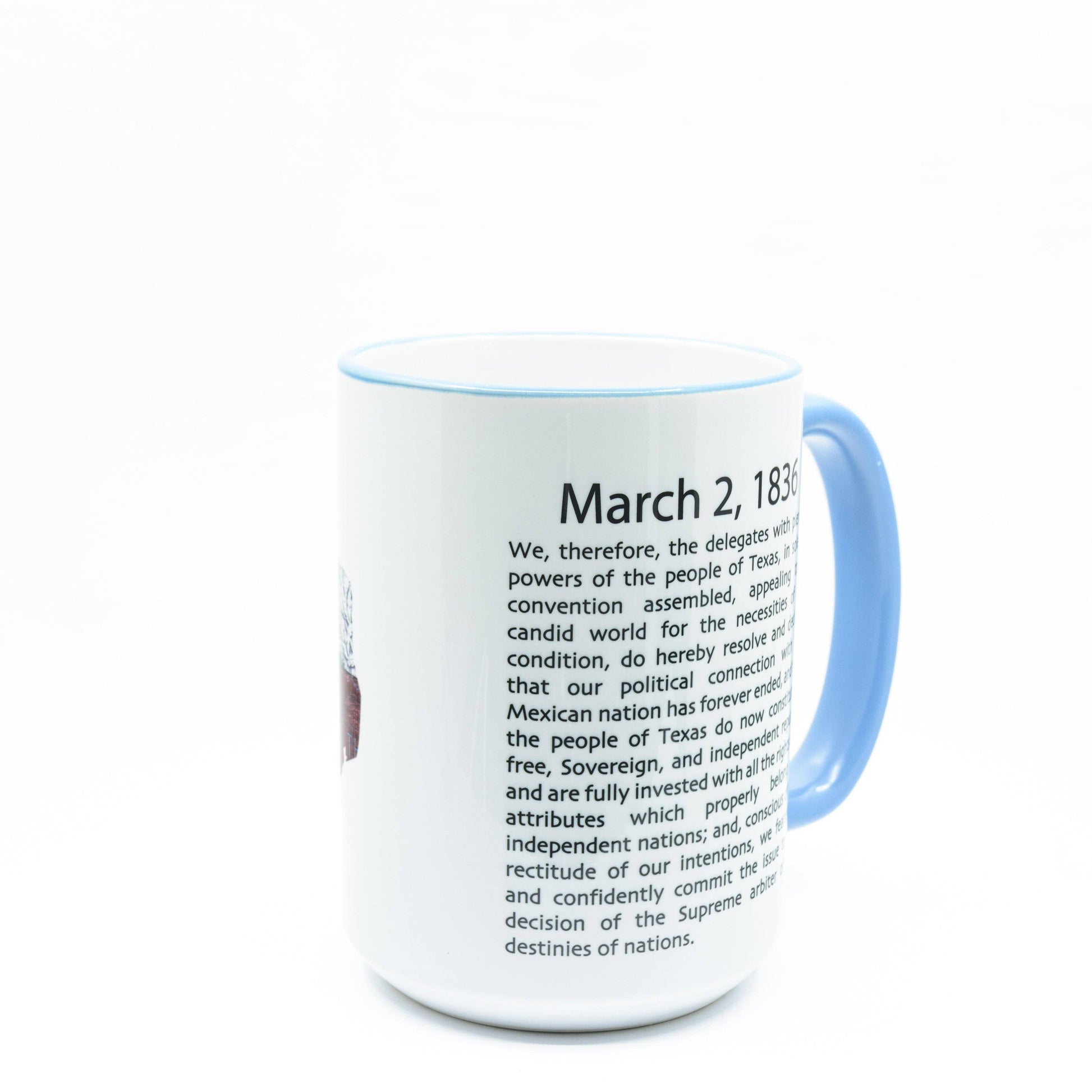 Texas Independence Ceramic Coffee Mug | Wimberley Puzzle Company