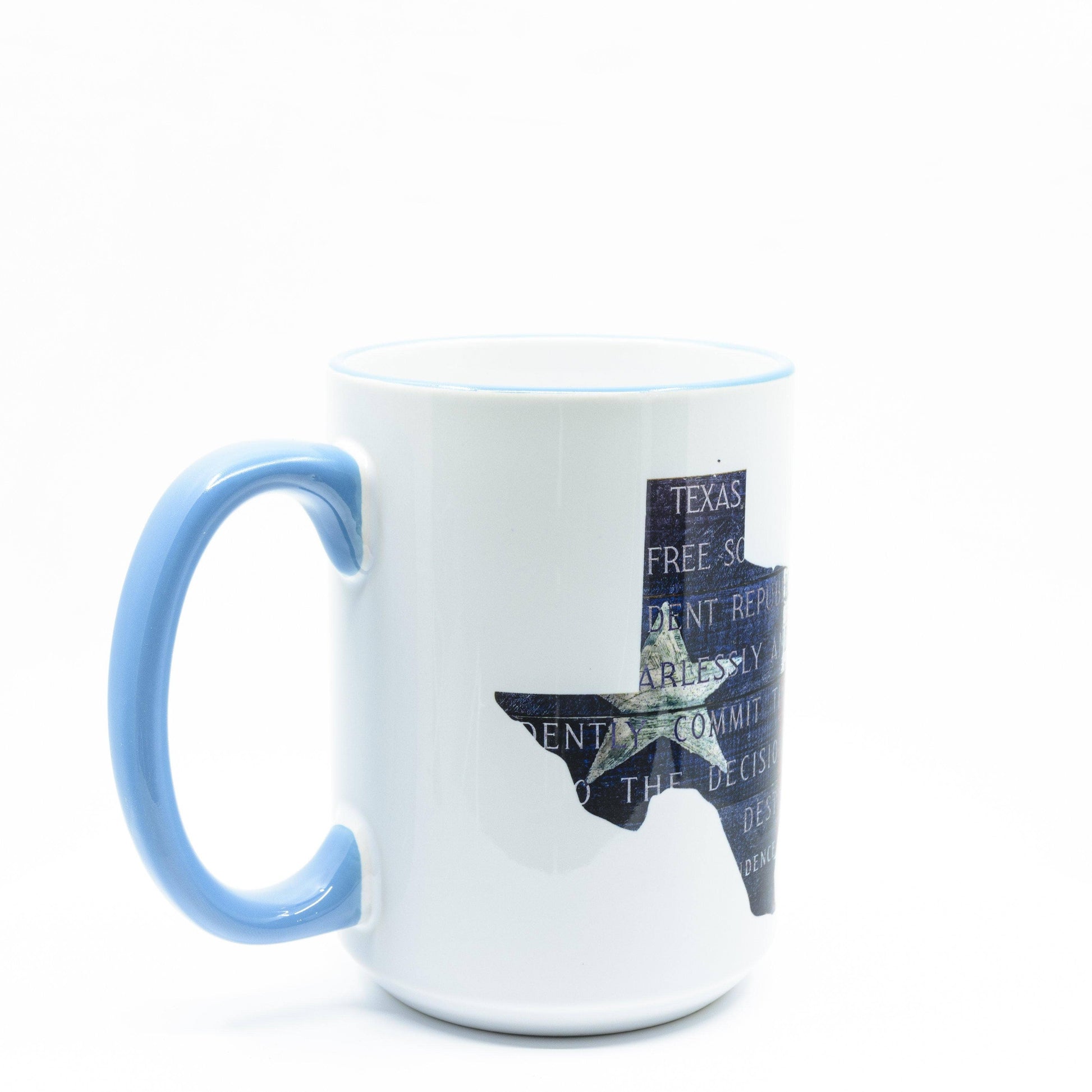 Texas Independence Ceramic Coffee Mug | Wimberley Puzzle Company