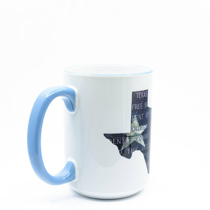 Wimberley Puzzle Company Coffee Mug Texas Independence Ceramic Coffee Mug