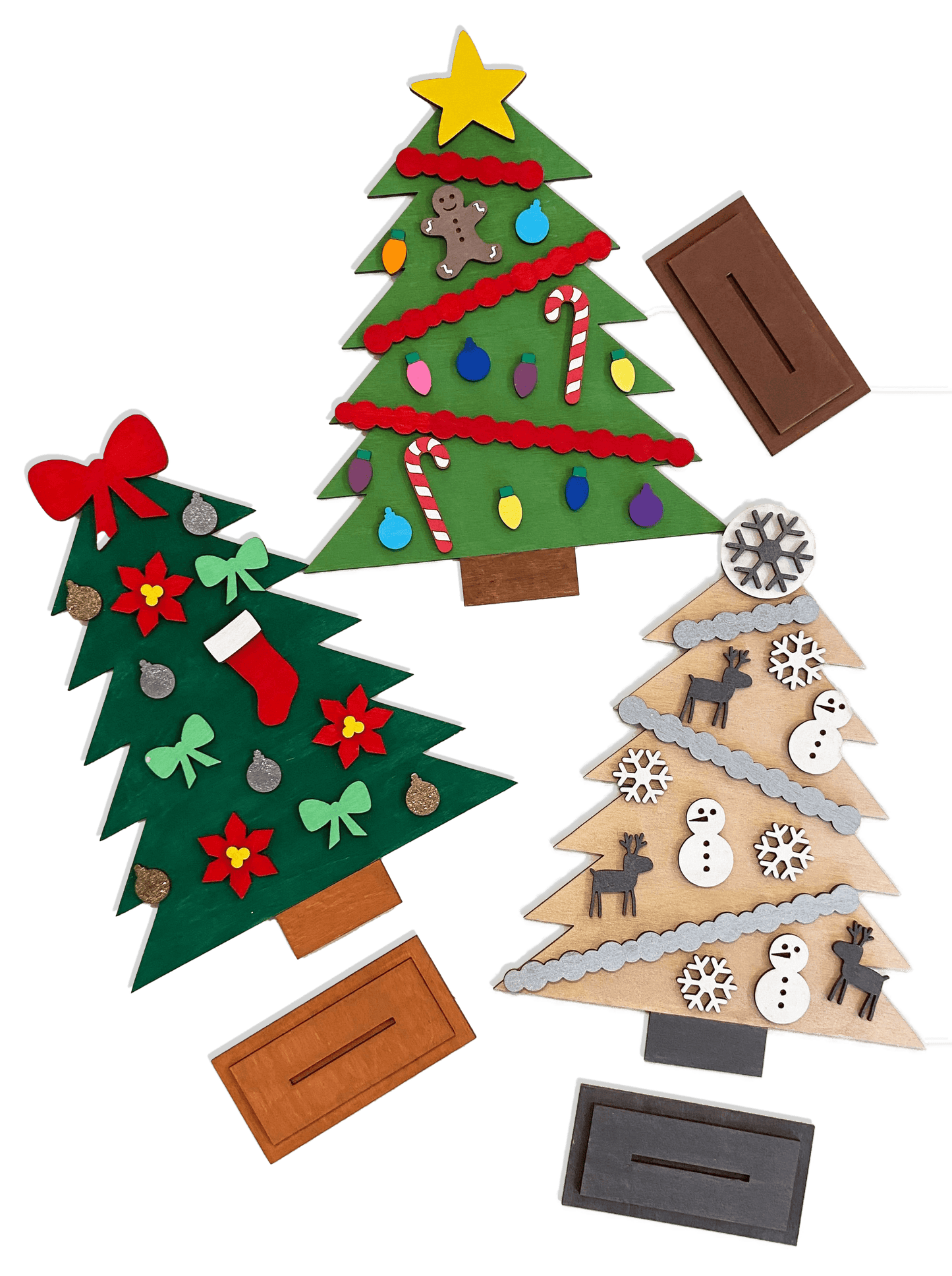 JustDIY Christmas Tree Craft Kit for Kids | Wimberley Puzzle Company