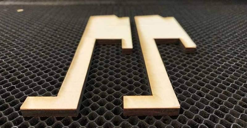 JB's Glowforge Laser Keep Cool Lid Risers | Wimberley Puzzle Company