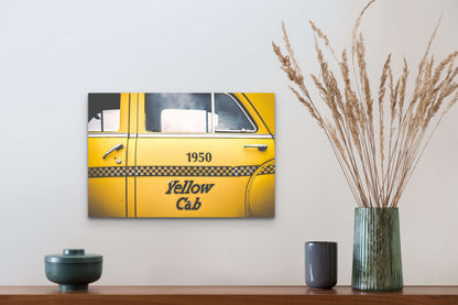 Wimberley Puzzle Company Posters, Prints, & Visual Artwork 16x24" Classic Yellow Cab, Route 66 Wooden Art and Postcards